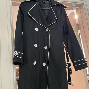 Vertigo Black Trench Coat